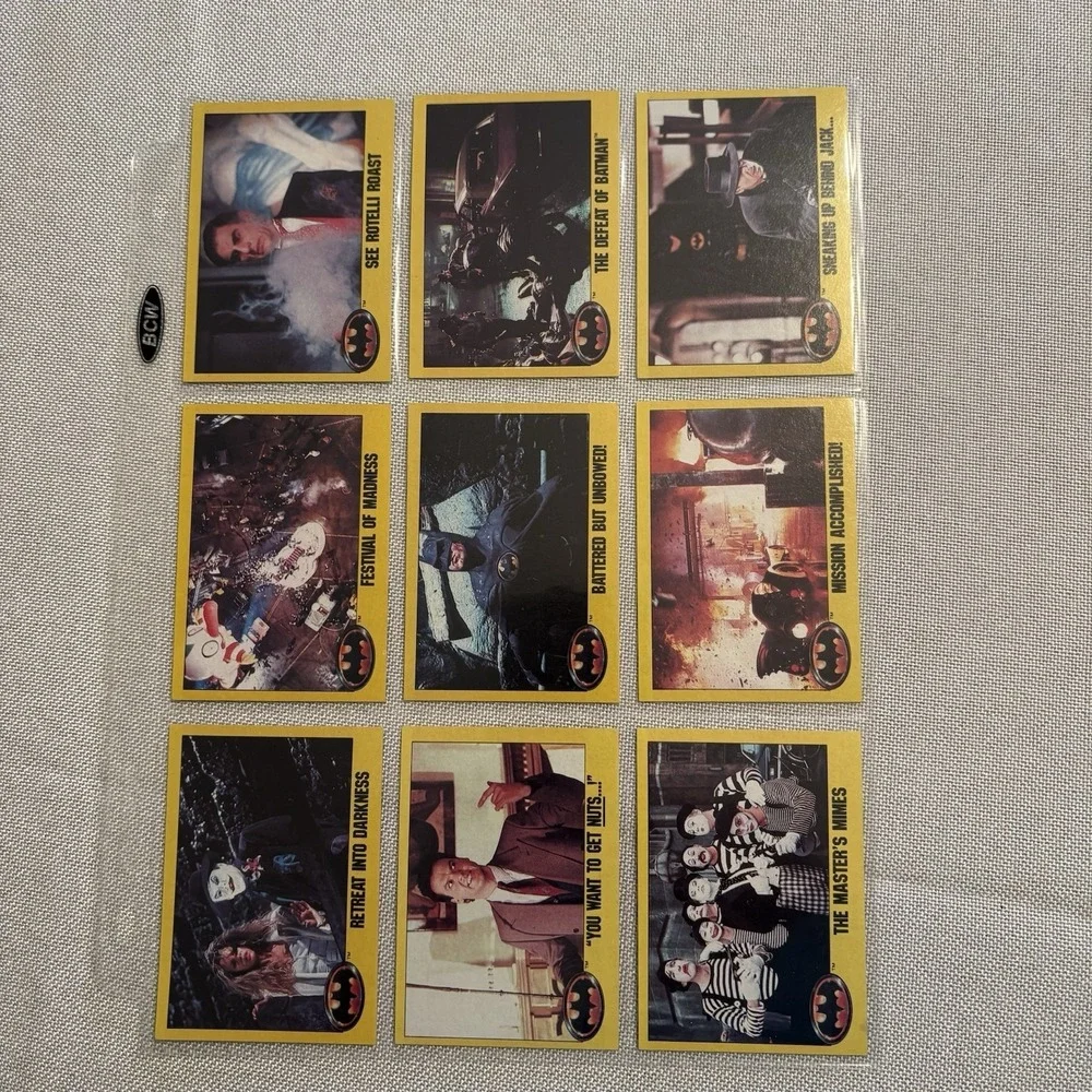 1989 Topps Batman Movie Picture Cards Series 2 Complete Set with 22 Stickers‎